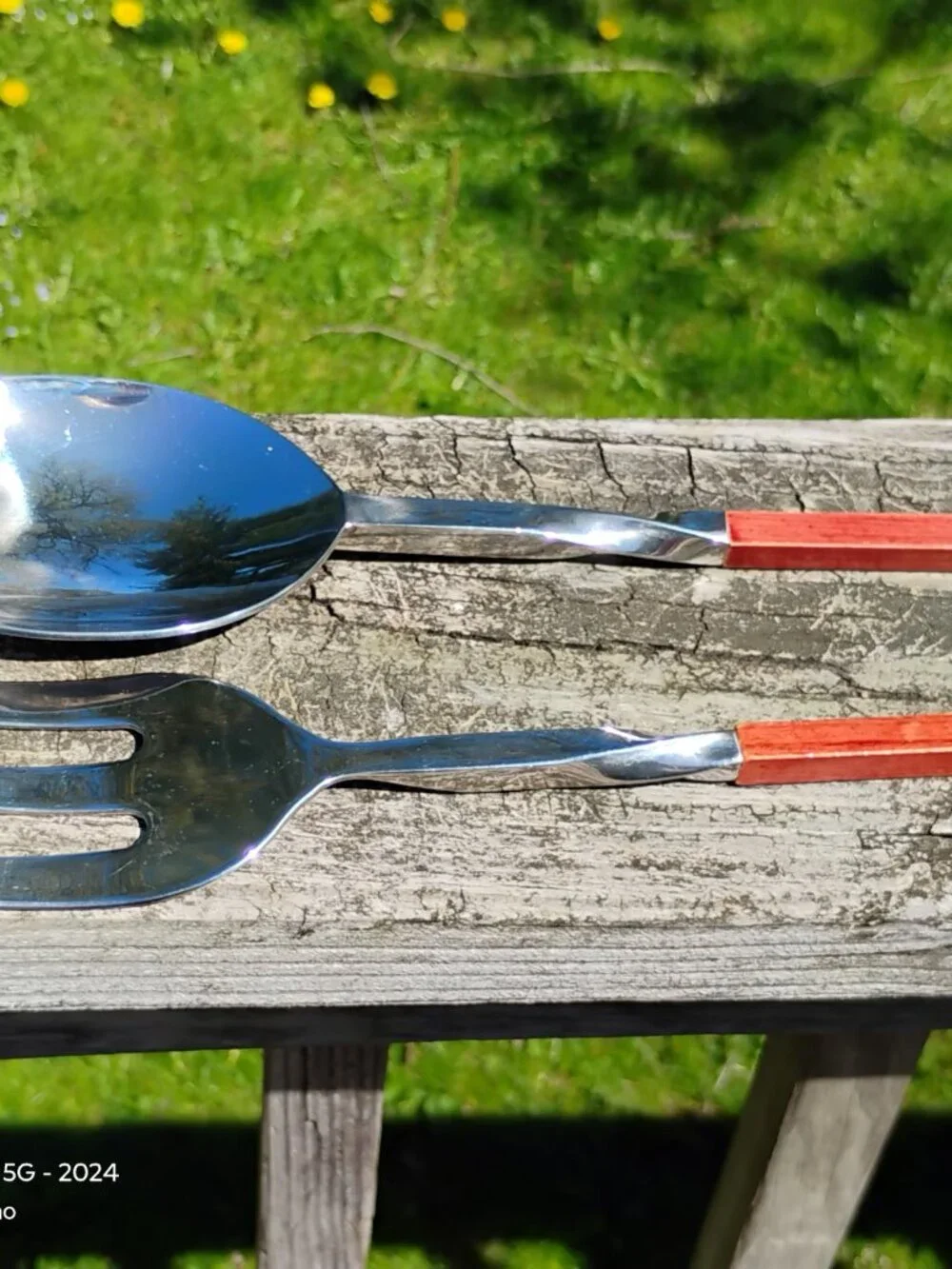 Villeroy and Boch set of 2 salad serving utensils New Wave design modern design